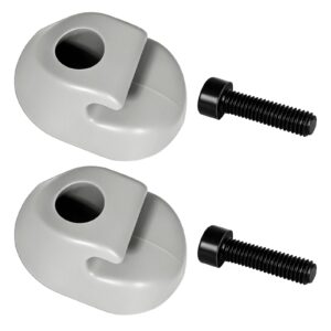 StreytoTek 2 Sets S16-1023-661 Sun Visor Clip Gray Interior-Bone Compatible with Kenworth Peterbilt Interior, Replace F01377-2, Secure Sun Visor in Place, Easy Installation