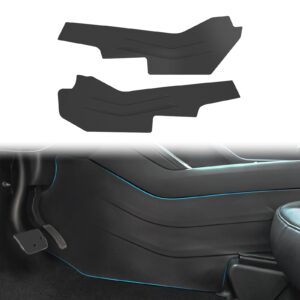 Heenvn 2PCS Center Console Side Anti-Kick Mats for Tesla Model Y Juniper 2025 Accessories, TPE Waterproof & Dust Resistant Pad Protector for Model Y 2026