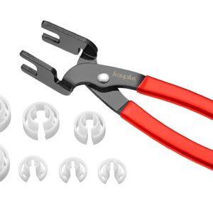 Kauplus Fuel Line & A/C Line Disconnect Pliers Tool Kit,W/Fuel Line Remover - 1/4", 5/16", 3/8", 1/2", 5/8", 3/4", 7/8"