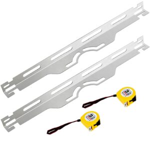 KodMtiz Wheel Alignment Tool, Heavy Duty Toe Alignment Tool Plates, 2PCS Stainless Steel Accurate Wheel Alignment Measurements for Vehicles, Includes 2 Measuring Tapes