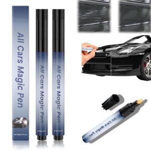 Qifflilk Car Scratch Remover, All Cars Magic Pen, Scratch Remover for Vehicles, Lightweight and Fast,Long-Lasting,Effective Performance, Black Car Paint Scratch Repair 2pcs