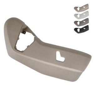 TQPONLY Passenger Seat Plastic Trim Cover Panel,Fits 2011-2019 Dodge Grand Caravan/2011-2016 Chrysler Town and Country Right Side Power Seat Switch Control Bezel Shield (Sandstorm-Beige)