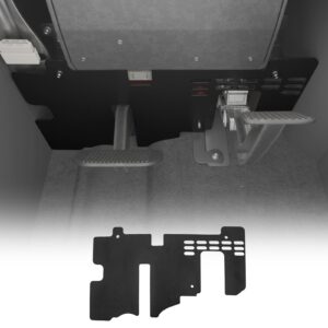 Maxzina Kick Panel Compatible with 2024-2025 Ford F150 Driver Side Under Dashboard Anti Kick Plate Wire Harness Protection Cover Aluminum Alloy 1PC for 2024 F-150 Accessories