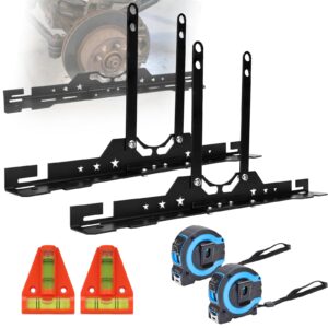 Chelhead Heavy Duty Wheel Alignment Tool with Connection Sheet Upgraded Automotive Alignment Kit with 2 Measuring Tapes Compatible with Most Cars SUV Truck