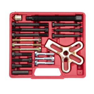 OEMTOOLS 27187 Harmonic Balancer Puller Kit, Removes Harmonic Balancers, Dampers, Pulley Puller, Puller Tool for Use with GM 3300 & 3800 V6 Engines, Includes Metric and SAE Bolts
