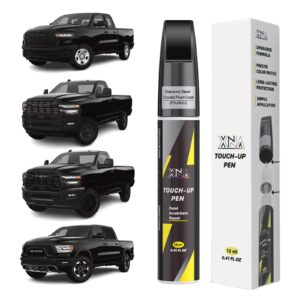 XNA Diamond Black Crystal Pearl-Coat(PXJ/KXJ) for Dodge Ram Touch Up Paint, 2 in 1 Car Scratch Remover with Pen Tip and Brush, Exact Color-Matched for Car Paint Scratch Repair, Quick & Easy Fix Chips