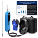 ZKTOOL Automotive Electronic Mechanics Stethoscope Electronic Ear Diagnostic Device Kit EM410, with Short and Long Probe, Headphones, Engine Noise Finder Detector Tester, Frequency Range 20Hz~20KHz