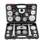 BILITOOLS Brake Caliper Compression Tool, 22-Piece Heavy Duty Disc Brake Caliper Piston Rewind Wind Back Tool with 18 Adapters