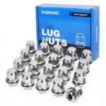TAGMORE M12x1.5 Lug Nuts - 20pcs Wheel Lug Nuts Set Compatible with 95-22 Avalon, 97-24 Camry, 97-17 4Runner, 03-24 Corolla, 96-23 RAV4, 97-16 Tacoma, 13-22 RX350, Chrome Acorn Wheel Nuts