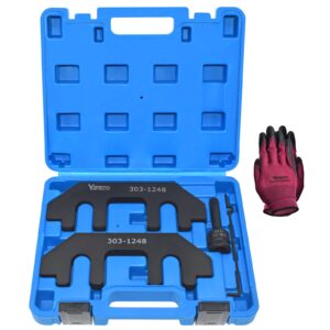 Yuesstloo Camshaft Holding Tool Kit with Tension Tool, Timing Alignment Holder Tool Compatible with Ford 3.5L & 3.7L 4V Engines, 3.5 EcoBoost, Replace 303-1248 303-1530 RT11, with Case and Gloves