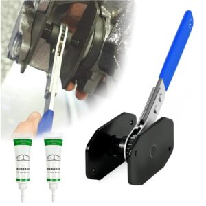 Brake Caliper Compression Tool,Brake Caliper Tool with 360° Rotating Ratchet,Professional Caliper Piston Compressor Tool Brake Pad Spreader for Single/Twin/Quad Piston Calipers,Car Brake Repair,Blue