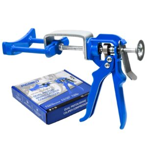 PESIKO 25750 Dual Disc Brake Caliper Compressor Brake Caliper Piston Tool for Automotive Double Piston Brake Pad Replacement