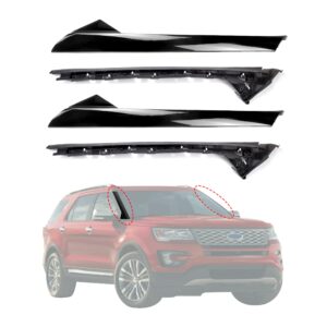 AIWGIW Windshield Pillar Trim Panel Molding Compatible with Ford Explorer 2011-2019 Replaces BB5Z7803136AA BB5Z-7803136-AB 926-451 BB5Z-7803136-AB 926-450 (L&R Outer&Inner)