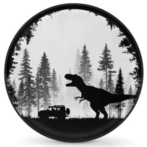 Spare Tire Cover for RV Trailer,Dinosaur Waterproof Sun Leather Wheel Cover,Camper Spare Tire Covers Fit for Jeep Travel Trailer SUV Truck Accessories (17 in for Diameter 31” - 33”),F-5