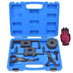 Engine Timing Tool Kit Compatible with Ford 4.6L 5.4L 6.8L 2-Valve and 4-Valve Engine with Valve Spring Compressor Tool, 6 Pcs Camshaft Holding Tool, Crankshaft Camshaft Positioning Tool, 303-557 6477