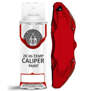 ERA Paints 2K Brake Caliper Spray Paint – Cranberry Red Metallic | High-Gloss Finish, 500°F Heat & Chemical Resistant | Chip-Resistant 12 oz Aerosol | Made in USA