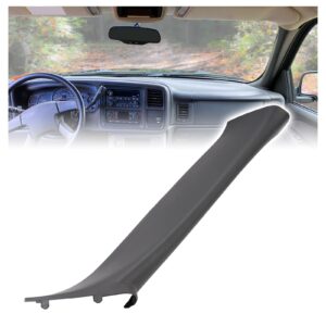 HECASA Windshield A Pillar Grab Compatible with 1999-2007 Chevy Chevrolet Silverado Suburban GMC Sierra Yukon Cadillac Escalade W/O Speaker Replacement for 15262946 Right Side Dark Gray