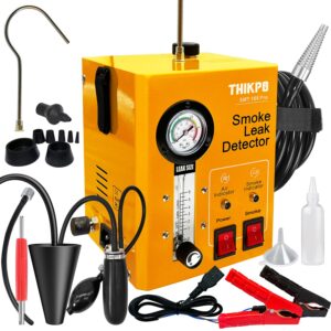 THIKPO Smoke Machine Automotive with Built-in Air Compressor, Professional Smoke Leak Detector for Car, Diagnostic Leak Tester Tools for EVAP, Vacuum, Fuel and More Leak Testing