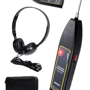 ALLOSUN Automotive Electronic Mechanics Stethoscope Electronic EAR Diagnostic Device Kit EM410 with Short and Long probe