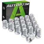 M12x1.5 Wheel Lug Nuts - Replacement for 2006-2020 Ford Fusion 2000-2018 Focus 2001-2023 Escape, 2006-2017 Jeep Compass Patriot, Chevy Equinox Malibu Aftermarket Wheel, 20PCS Chrome Closed End Lug Nut