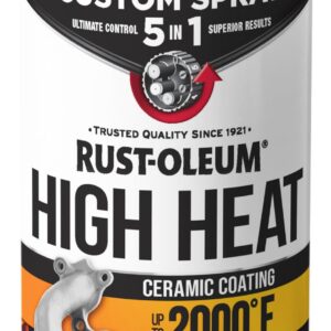 Rust-Oleum Automotive High Heat Spray Paint Custom Spray 5-in-1, 12 oz, Gloss Clear