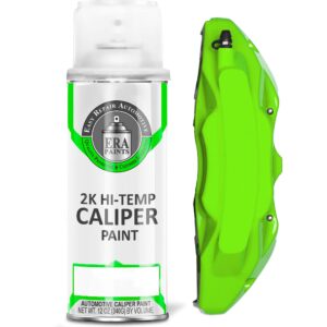 ERA Paints 2K Brake Caliper Spray Paint – Green | High-Gloss Finish, 500°F Heat & Chemical Resistant | Chip-Resistant 12 oz Aerosol | Made in USA