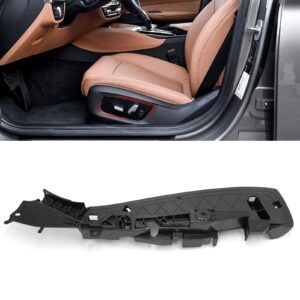 Jaronx Compatible with BMW Front Seat Track Rail Cover for 5' F07 F10 F11 G30 G31/6' G32/7' F01 F02 F03 G11 G12/X5 F15/X6 F16 F86, Support Seating Track Rail Cover Side Bracket for 52107317459 (Left)