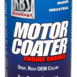 KBS Coatings 60109 Fire Red Motor Coater Engine Paint - 12 fl. oz.