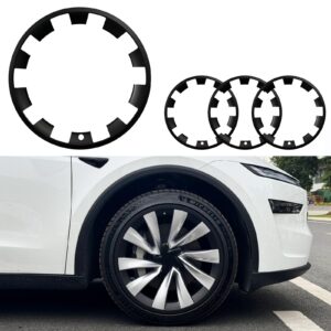 Rim Protector Wheel Rim Protection for Tesla 20 inch Model Y Juniper (2025) Wheels Protectors 4PCS ABS Performance Hubcaps Cover Hub Accessories