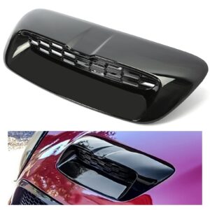 Kojem Hood Bonnet Air Intake Vent Scoop Cover Compatible with 2007-2013 Mini Cooper S R55 R56 R57 R58 R59 Black