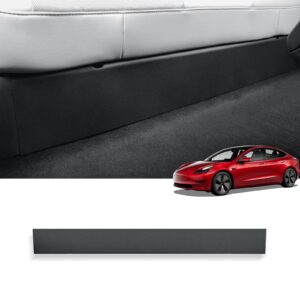 LUCKEASY for Tesla Model 3 Highland 2024 2025 2026 Rear 2nd Row Seat Lower Anti-Kick Pads TPE Interior Accessories Protection Cover Dust Resistant 1PCS