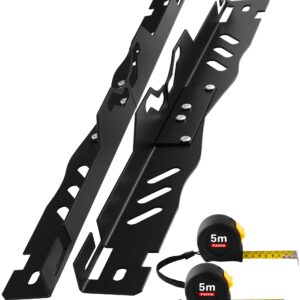 Heavy Duty Wheel Alignment Tool Kit, Toe Alignment Tool with Thickened Plates for Tough Use, Car Front End Alignment Tool for Fast Accurate Toe Adjust, DIY Wheel Alignment Kit for Automotive, Black