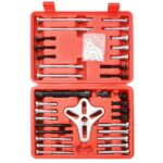 ATPEAM 46pcs Harmonic Balancer Puller Set | Steering Wheel Puller Kit, Use with Harmonic Balancers, Crankshaft Pulleys and Gears, Work on Most Cars, Pickups, SUVs