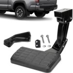 ASOPARTS Rear Bed Step Tailgate Bedstep Compatible with Toyota Tacoma 2012 2013 2014 2015 2016 2017 2018 2019 2020 2021 2022 2023 Folding Truck Step Retractable Bumper Tailgate Step # PT392-35100