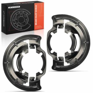 A-Premium Front Side Brake Dust Shields Compatible with Ford Models - F-250 1999, F-250 Super Duty/F-350 Super Duty/F-450 Super Duty/F-550 Super Duty 1999-2004, Excursion 2000-2005, 2-PC Set