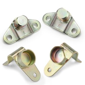 BETOOLL Tailgate Hinge Kit Compatible with 1999-2007 Chevy Chevrolet Silverado/GMC Sierra 1500 1500HD 2500 2500HD 3500 Classic / 2005-2006 Hummer H1 H2 H3,4 Pcs