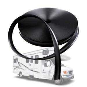 1" RV Vinyl Trim Molding Insert, 120FT RV Weather Stripping Exterior Screw Cover Trim Molding Exterior, Camper Weather Stripping Camper Trailer Roof Corner Gutter Seal Black