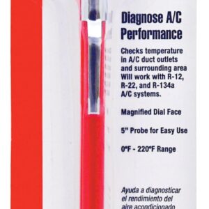 Interdynamics (TH-27-12PK) Automotive A/C Test Thermometer for R-12 and R-134a Refrigerant, (Pack of 12)
