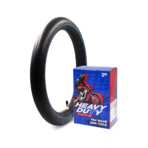 PIVOTRAX 3.00-12 (80/100-12) 12" Heavy Duty Inner Tube - 2mm - TR4 Valve Honda CRF70 CRF110 Suzuki DRZ110, JR80 Kawasaki KX65, KX110, KLX110 Yamaha TTR90, PW80 Coolster TaoTao Razor SYX Motos