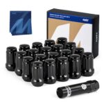 Orion Motor Tech M12x1.5 Lug Nuts,12x1.5mm Wheel Lug Nuts Compatible with Toyota Camry Corolla Highlander RAV4 Tacoma, Honda Accord CR-V Civic Fit, Ford Escape Focus Fusion and More, Set of 20