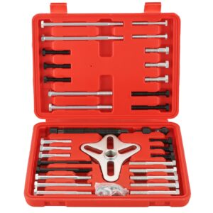weyleity 46-Piece Harmonic Balancer Puller Set | Comprehensive Flywheel Puller, Automotive Steering Wheel Puller Kit, Crankshaft Pulley Removal, Gear Puller, Flange Type Puller