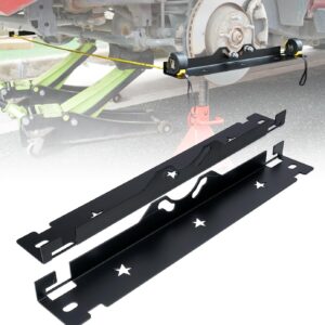 Rynharta Premium Wheel Alignment Tool with Hanging Holes, Stainless Steel Toe Alignment Tool Plates, Black