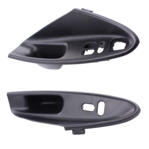 NewYall Interior Black Left and Right Door Window Switch Bezel Panel Pull Handle Cover for Ford Mustang Coupe Models Only 1994-2004