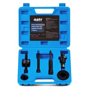 Orion Motor Tech Power Steering Pump Pulley Puller/Installer Tool Set, Pump Pulley Remover Installer Tools Compatible with Ford, GM, and Chrysler Vehicles