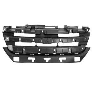 KUAFU Header Panel Compatible with 2010-2012 Ford Fusion Hybrid/S/SE/SEL/Sport Replacement for FO1223114 AE5Z8A284AC Grille Mount Headlight Mounting Panel PP Plastic Black