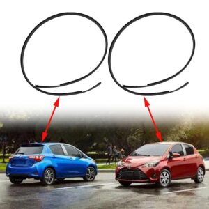 FZJDSD 7555152160 7555252140 Black Left & Right Roof Trim Molding Kit Compatible with Toyota Yaris Hatchback 2006-2016