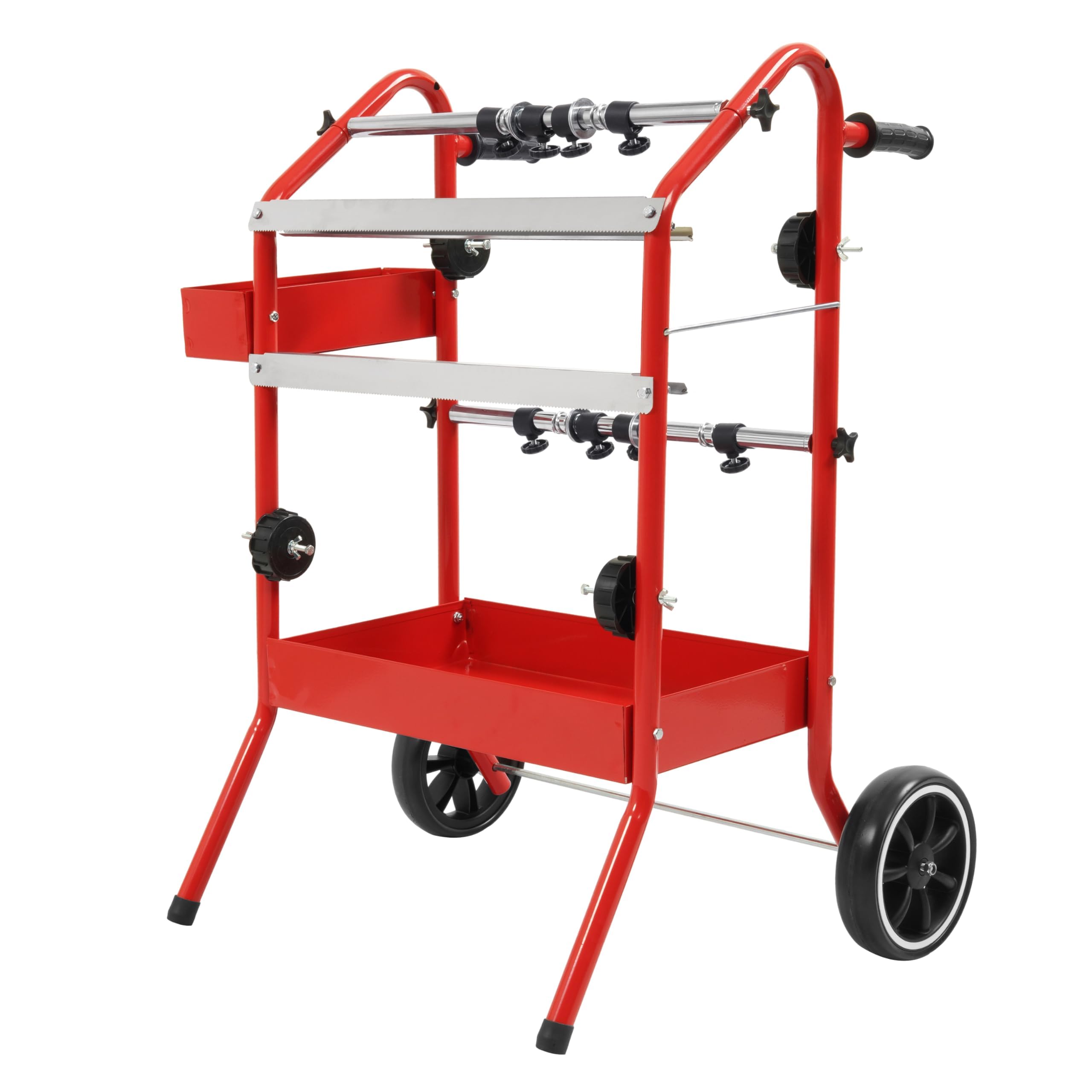 KUAFU 18" Multi-Roll Masking Paper Machine with Storage Trays Mobile Automotive Masking Machine for Indoor & Outdoor Decoration Spray Paint