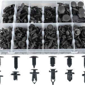 Sunplustrade 240 Pcs Bumper Clips Car Clips Plastic Rivets Fasteners Push Retainer Kit Most Popular Sizes Auto Push Pin Rivets Set for GM Ford Toyota Honda Chrysler