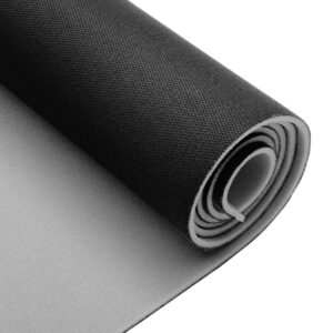INFINAUTO Headliner Fabric 96" l x 60" W for Car Truck RV SUV Automotive Interior Trim DIY Roof Repair Replacement Foam Backing Breathable Mesh Fabric Black