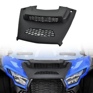 SLORIMOD Sport Hood Scoop with Mesh Grille for Kawasaki Teryx KRX KRX4 1000 2020-2025 Accessories, Black Durable Hood Cover with Vented Mesh Grille Air Flow Intake Kit
